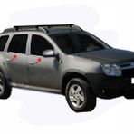 Dacia Duster 2010-2017 4 Parça Paslanmaz Çelik Cam Çıtası