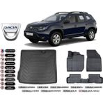 Dacia Duster 4x2 2019 Model Bagaj Havuzu Araca Özel Siyah Extra Havuzlu Paspas Takımı