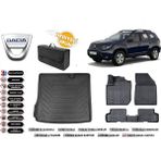 Dacia Duster 4x2 2020 Model Bagaj Havuzu+4d Araca Özel Havuzlu Paspas Takımıı Rice - Siyah