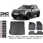 Dacia Duster 4x2 2023 Model Bagaj Havuzu Araca Özel Siyah Extra Havuzlu Paspas Takımı