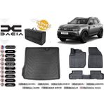 Dacia Duster 4x2 2024 Model Bagaj Havuzu+4d Araca Özel Havuzlu Paspas Takımıı Rice - Siyah