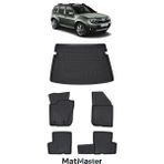 Dacia Duster 4x4 2017 Model 5d Premium Ekstra Havuzlu Paspas ve Bagaj Havuzu Set - Siyah