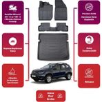 Dacia Duster 4x4 2018 Model Bagaj Havuzu+4d Araca Özel Havuzlu Paspas Takımıı Maxii - Siyah