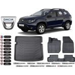 Dacia Duster 4x4 2019 Model Bagaj Havuzu Araca Özel Siyah Ekstra Havuzlu Paspas Takımı