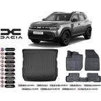 Dacia Duster 4x4 2024 Model Bagaj Havuzu Araca Özel Siyah Extra Havuzlu Paspas Takımı