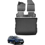 Dacia Duster 4x4 2024 Model Bagaj Havuzu+Araca Özel Üretim 3D Havuzlu Paspas Takımı - Siyah