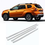 Dacia Duster Krom Cam Çıtası 2018 Sonrası (4 Parça)