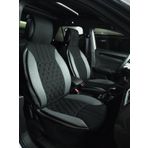 Dacia Duster Lüx Oto Koltuk Minderi Ön Arka 5'li Set ELEGANCE Serisi SİYAH GRİ