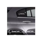 Dacia ile Uyumlu Sandero İçin uyumlu Aksesuar Oto Ritim sticker 2 Adet 20 * 9 Cm
