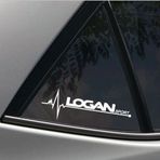 Dacia Logan Napız Kalp Kelebek Cam İçin Sticker Yapıştırma