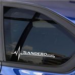 Dacia Sander Yan Cam Sticker Oto Kapı Çıkartma 20cmx7cm