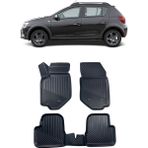 Dacia Sandero 2008 - 2020 Arası Araca Özel Kauçuk 4d Havuzlu Paspas Takımı - Siyah
