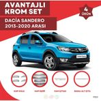 Dacia Sandero Avantajlı Krom Set 2013-2020 Arası -4ürün- Paslanma