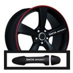 Dacia Sandero İçin Uyumlu Aksesuar Oto Kapı Kolu/jant Sticker 10 Adet 10 1,5 Cm