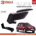 Dacia Sandero Stepway 2008 2012 Çelik Ayaklı Gri Siyah Kol Dayama Kolçağı