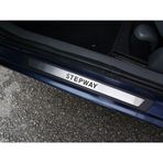 Dacia Sandero Stepway Krom Kapı Eşik Koruması 2008-2012 4 Parça