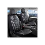 Dacia Sandero Stepway Lüx Deri Oto Koltuk Kılıfı Ön Arka Takım Set Classy SİYAH GRİ
