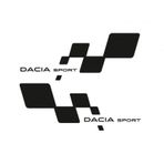 Dacia Sport Yan Kapı için Çamurluk Sticker 2 Adet Sağ Sol