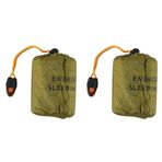 Daconovo 2X Tulum Acil Uyku Tulumu Bivak Düdük Tulumu Uyku Tulumu Açık Survival Termal Battaniye Backpacking için