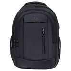 Dada 05 Laptop Dizüstü Bilgisayar Çantası 14"-15,6" inç Ortaokul Lise Üniversite Okul Çantası Unisex Gündelik Kadın Erkek Sırt Çantası Usb Type-C Aparat Darbe Emici Koruma Su Geçirmez Kumaş (Siyah)