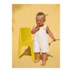Dadamama UNISEX BEBEK&ÇOCUK %100 PAMUKLU İNCE HAM KOT ŞORTLU SALOPET-TULUM, + BEZ ÇANTA