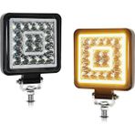 Dadata 4 Inç LED Küp Işık Pod'ları, 160W 16000LM 9-30V LED Traktör Çalışma Işıkları Sis Işıkları Atv Utv Rv Tekne Arabası LED Işık Çubuğu (Yurt Dışından) - Siyah