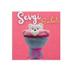 DADATOYS DÜNYASI Sevgiliye Özel Sevgi Buketi - Hem Ayıcık Hem Çiçek 40 Cm