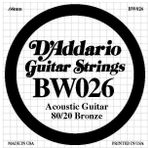D'addario 026 Akustik Gitar Tek Teli