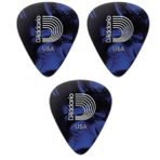 Daddario 1CAP4-BL 3 Adet Gitar Pena 0.70 mm Mavi Medium