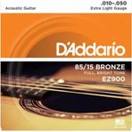 Daddarıo Akustik Gitar Tel Seti. 85/15 Bronze. Extra Lıght Gauge