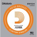 D'addario Bw024 Akustik Gitar Tek Tel (G-Sol - 80/20 Bronze)