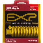 Daddario D'Addario Exp12 Kaplamalı 80/20 Bronz Orta Akustik Teller 13 - 56-Akustik Gitar Tel Seti