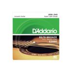 Daddario D'Addario EZ890 EZ Serisi Akustik Gitar Tel Seti (Super Light - 85/15 Bronze - 09-45)