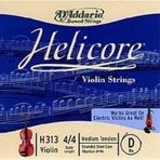 Daddario D'Addario H313 Helicore Tek Keman Re (D) Teli (4/4) | Titanyum Sarım ile Net Tını Hızlı Yay Tepkisi ve Sıcak Karakterli