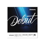 D'Addario Debut 4/4 Medium Set Keman Teli, D310, Solid Steel Core