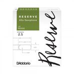 D'Addario DJR1025 Reserve Alto Saksafon Kamışı No: 2.5 (Orta Seviye/Eğitim) - 10'lu Paket | Dosyalı Kesim, Zengin Harmon