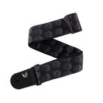 D'Addario dokuma gitar askısı - gitar aksesuarı - kayış elektro gitar, kayış akustik gitar, elektro gitar ve kayış bas gitar - siyah iki katlı