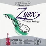 D'addario Dz313a Zyex Tek Keman Re (D) Teli (4/4) | Alüminyum Sargılı Sıcak Karakter Esnek Yapı Ve Hassas Duyarlılık