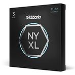 D'Addario E Gitar Telleri | Gitar Telleri E Gitar | NYXL1152 Nikel Bronzla Kaplanmış Teller, Elektro Gitar için, Orta Gerilim Yüksek Teller, Yüksek Gerilim Derin Teller, 11-52, 3 Set "