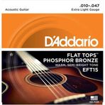 DADDARİO EFT15 FLAT TOPS EXTRA LİGHT TAKIM TEL AKUSTİK GİTAR TELİ 010-047