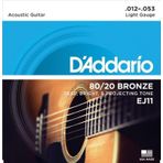 Daddario EJ11 Akustik Gitar Teli 12-53