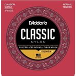 DADDARIO EJ27N 3/4 KLASİK GİTAR TEL SETİ, SILVERPLATED WOUND, NORMAL TENSION