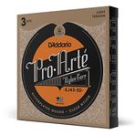 D'Addario EJ43 Pro-Arte naylon teller, klasik gitar için, hafif gerilim, 3 set