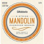 D'addario EJ74 Fosfor Bronz Sarım Medıum 4 İç Mandolin Tel Seti
