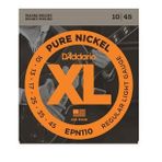 D'Addario EPN110 XL Pure Nickel Serisi Elektro Gitar Tel Seti (Regular Light - 10-45 - Pure Nickel)