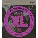 D'addario Epn120 Xl Pure Nickel Elektro Gitar Tel Seti - 9-41 Super Light (Profesyonel) | Saf Nikel Malzeme, Klasik Retro Karakterli Sesler Ve Kolay B