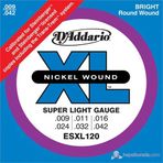D'addario ESXL120 Elektro Gitar Tel Seti