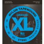 DADDARIO ETB92 BAS GİTAR TEL SETİ XL SERİSİ NYLON TAPEWOUND BL SET BASS TAPEWOUND 50-105 LONG