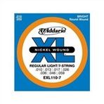 D'addario EXL1107 Xl Regular Light 010 7 Telli Elektro Tel Set