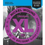 Daddario EXL120BT Balanced Tension Super Light Takım Tel Elektro Gitar Teli 009-040